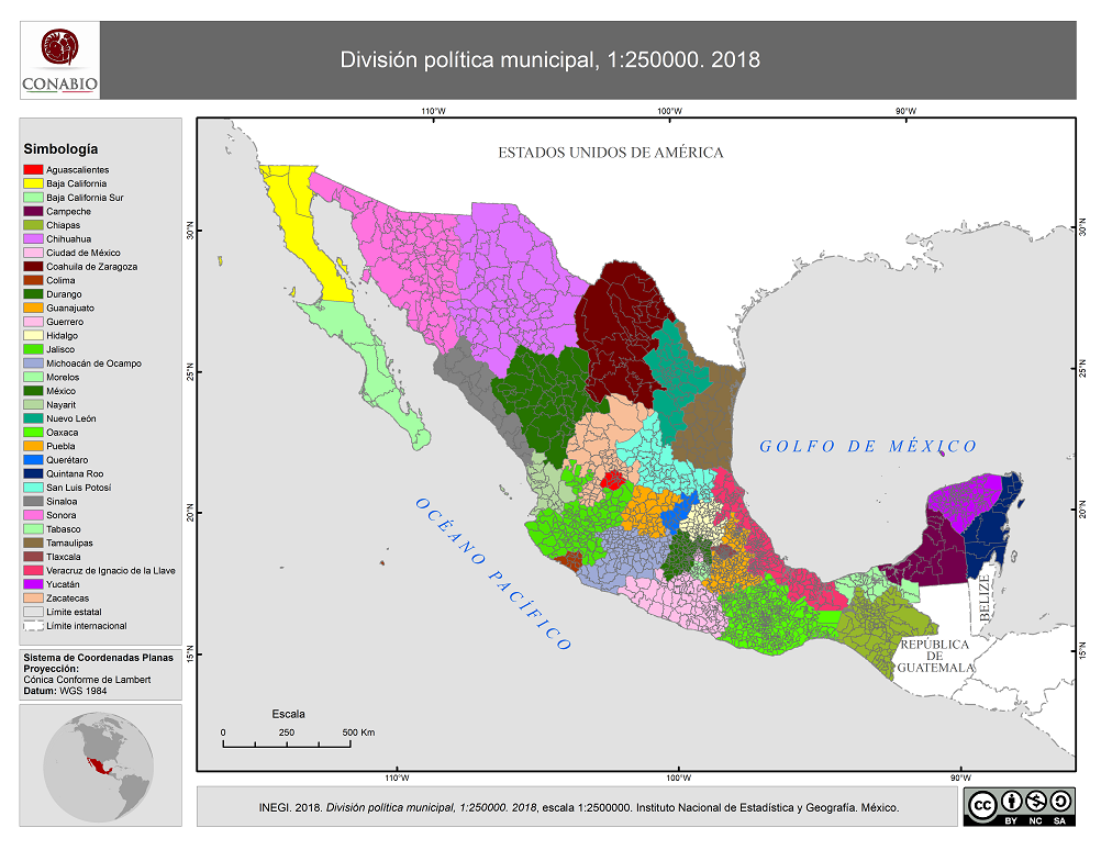 Mapa geoespacial de referencia
